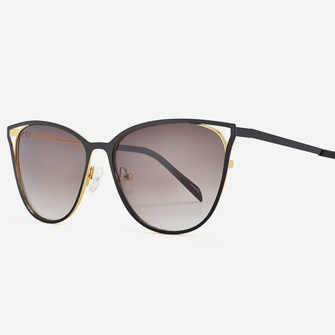 Angular Cat Eye Metal Women's Sunglasses Valencia